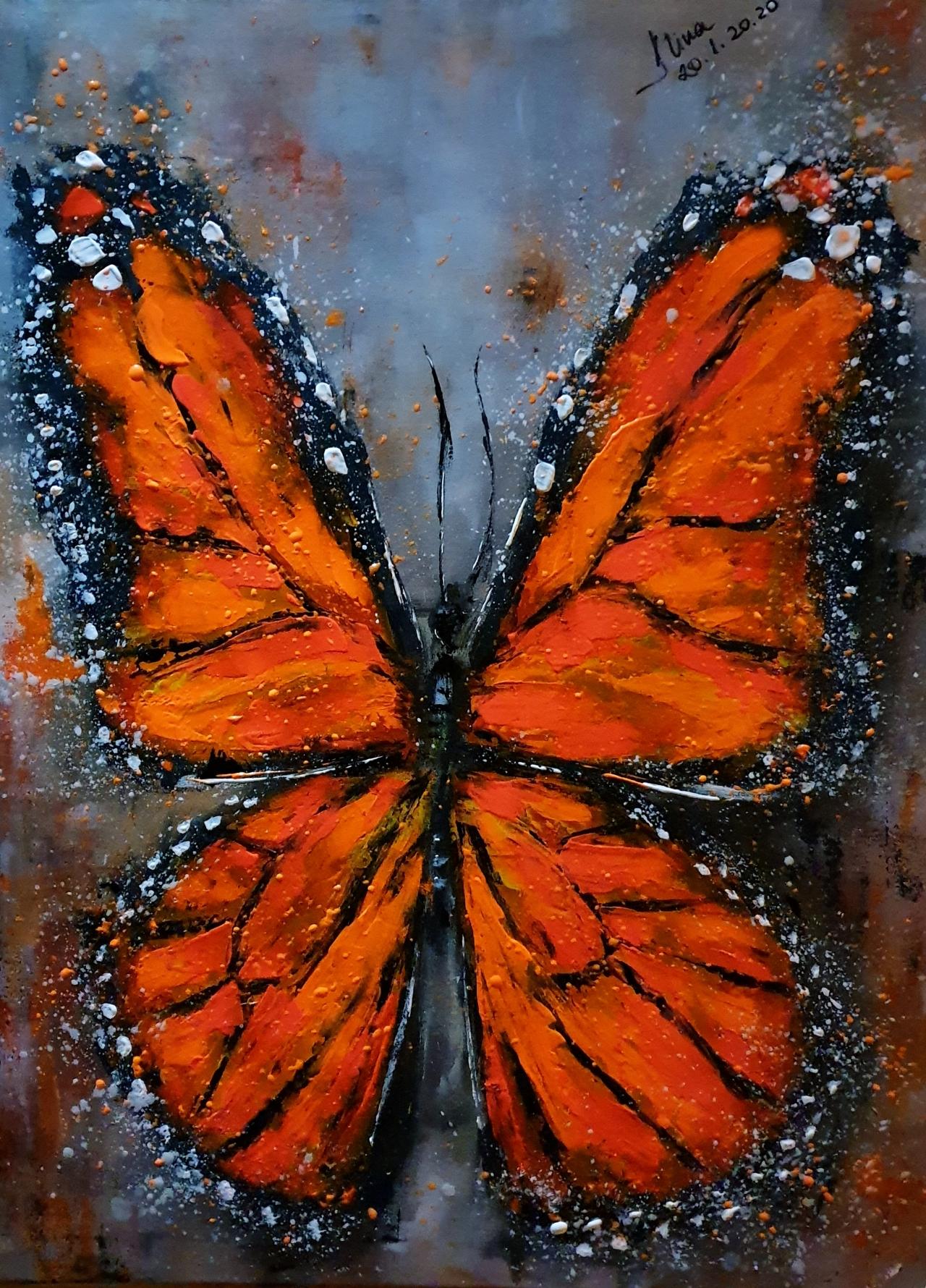 ArteDiAlina.com painting: Sebastian's Butterfly